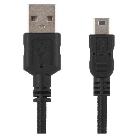 Töltő- és adatkábel USB-A 2.0 / micro USB-B 2.0, 2 m, fekete