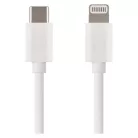 Töltő- és adatkábel USB-C 2.0 / Lightning MFi, 1 m, fehér