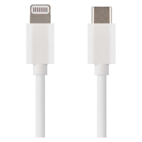 Töltő- és adatkábel USB-C 2.0 / Lightning MFi, 1 m, fehér