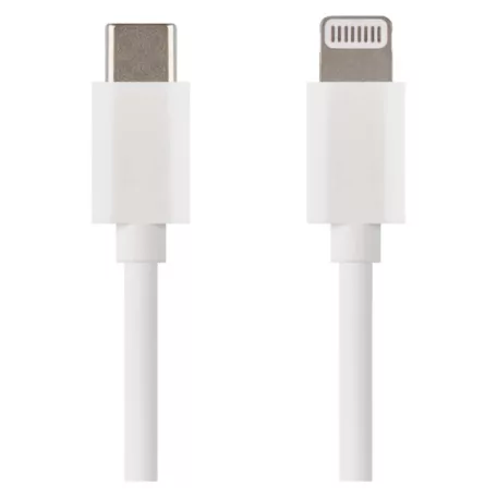 Töltő- és adatkábel USB-C 2.0 / Lightning MFi, 1 m, fehér