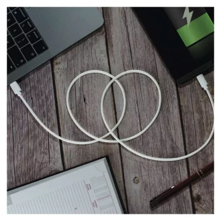 Töltő- és adatkábel USB-C 2.0 / Lightning MFi, 1 m, fehér
