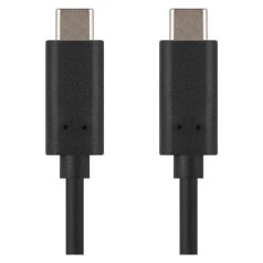 Töltő- és adatkábel USB-C 3.1 / USB-C 3.1, 1 m, fekete
