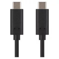 Töltő- és adatkábel USB-C 3.1 / USB-C 3.1, 1 m, fekete