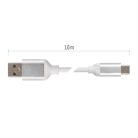 Töltő- és adatkábel USB-A 2.0 / USB-C 2.0, 1 m, fehér