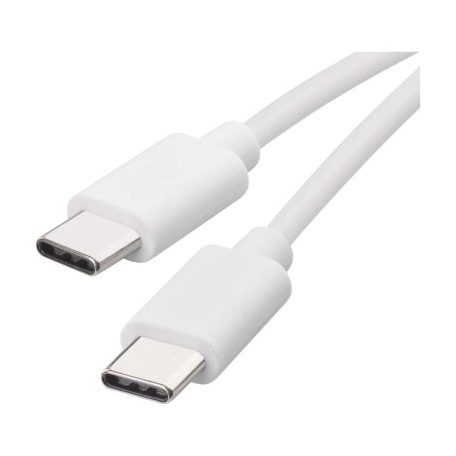 Töltő- és adatkábel USB-C 2.0 / USB-C 2.0, 1 m, fehér