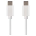 Töltő- és adatkábel USB-C 2.0 / USB-C 2.0, 1 m, fehér