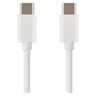 Töltő- és adatkábel USB-C 2.0 / USB-C 2.0, 1 m, fehér