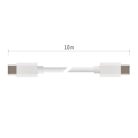 Töltő- és adatkábel USB-C 2.0 / USB-C 2.0, 1 m, fehér