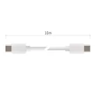 Töltő- és adatkábel USB-C 2.0 / USB-C 2.0, 1 m, fehér