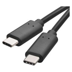 Töltő- és adatkábel 2.0 USB-C / USB-C, 1 m, fekete