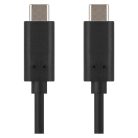 Töltő- és adatkábel 2.0 USB-C / USB-C, 1 m, fekete