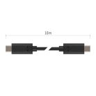 Töltő- és adatkábel 2.0 USB-C / USB-C, 1 m, fekete