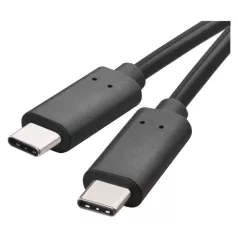 Töltő- és adatkábel 2.0 USB-C / USB-C, 2 m, fekete