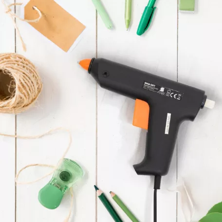 Home SMA 007 ragasztópisztoly, -25 (100) W / 230V~/ 50Hz, gyors, pontos ragasztás, kihajtható asztali támaszték, 2 db ajándék ragasztórúd