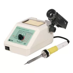   Home SMA 050 forrasztópáka-állomás, 230V~/48W, szabályozható hőmérséklet (150 - 420 °C), hőálló szilikonkábel, tisztítószivacs és tálca