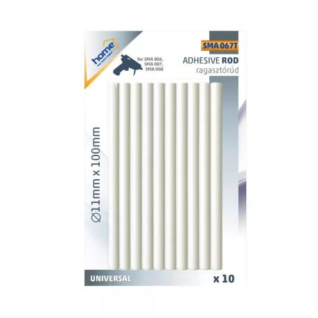 Home SMA 067T ragasztórúd, ∅11mmx100mm, 10dbx11g, SMA 008, SMA 007, SMA 006, GK-380B ragasztópisztolyhoz