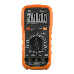   Home SMA 64 digitális multiméter, egyenfeszültség, váltófeszültség, egyenáram, váltóáram, ellenállás, hőmérséklet mérése