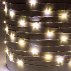   Home SML100WW micro LED fényfüzér, 5 méter, napelemes, kül- és beltéri kivitel, 100 db melegfehér micro LED