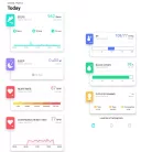 Home SMW FIT fitnesz okosóra, pulzusmérés, vérnyomásmérés, véroxigénmérés, lépésszámlálás, alváselemzés, unisex,  IP67 védettség, 1,55” érintőképernyő, 2.5D üveg