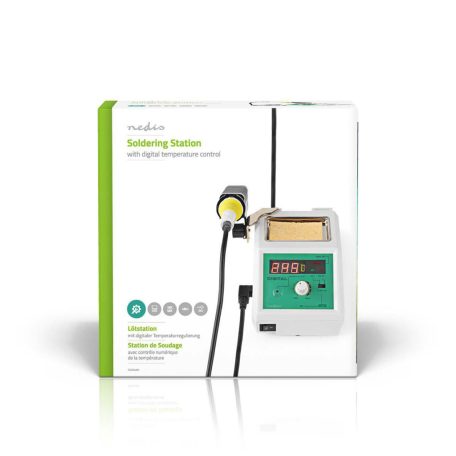 Digitális forrasztóállomás | 160 - 480 °C | 48 W | 1.20 m | Fehér