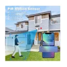 Jortan térfigyelő kamera, 3MP napelemes kamera szolár biztonsági megfigyelő, Wifi 3MP 1080P solar kamera wifi ip kamera ip66 ICSEE APP-pal