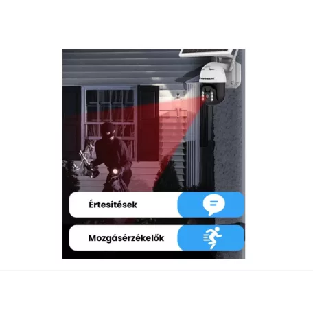 Jortan térfigyelő kamera, 3MP napelemes kamera szolár biztonsági megfigyelő, Wifi 3MP 1080P solar kamera wifi ip kamera ip66 ICSEE APP-pal