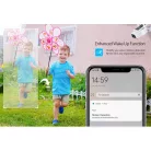 Jortan térfigyelő kamera, 4MP napelemes kamera napelemes töltés, Wifi kapcsolat 1080P solar kamera wifi ip kamera ip66 ICSEE APP-pal