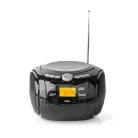 CD-lejátszó Boombox | Elemes Áramellátás / Hálózati Áramellátás | Stereo | 9 W | Bluetooth® | FM | USB lejátszás | Hordozó fogantyú | Fekete