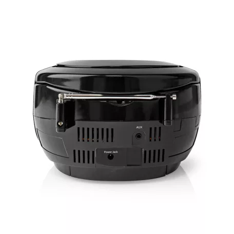 CD-lejátszó Boombox | Elemes Áramellátás / Hálózati Áramellátás | Stereo | 9 W | Bluetooth® | FM | USB lejátszás | Hordozó fogantyú | Fekete