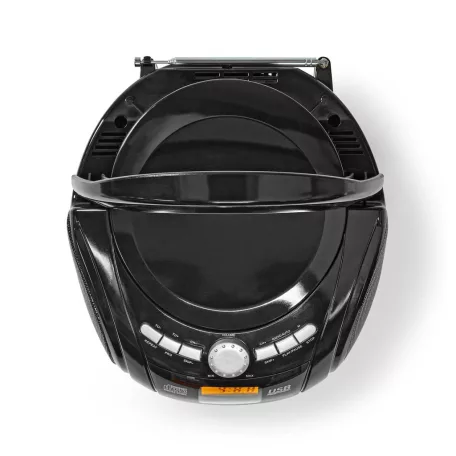 CD-lejátszó Boombox | Elemes Áramellátás / Hálózati Áramellátás | Stereo | 9 W | Bluetooth® | FM | USB lejátszás | Hordozó fogantyú | Fekete