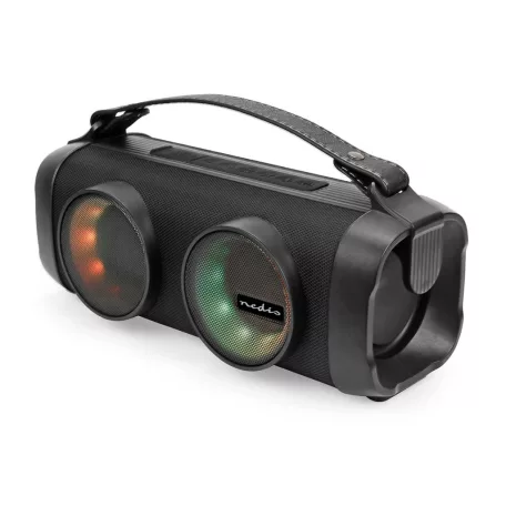 Bluetooth® Party Boombox | 5 óra | 2.0 | 24 W | Media lejátszás: AUX / USB | X4 | Összekapcsolható | Hordozó fogantyú | Party fények | Fekete