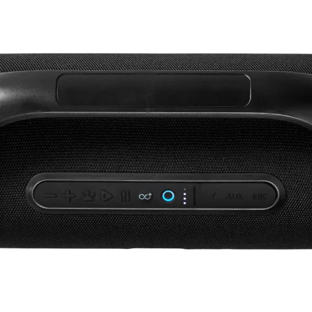 Bluetooth® Party Boombox | 9.5 óra | 2.1 | 120 W | Media lejátszás: AUX | IPX5 | Összekapcsolható | Hordozó fogantyú | Party fények | Fekete