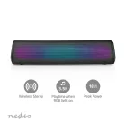 Bluetooth® hangszóró | Maximális akkumulátor lejátszási idő: 6 óra | Asztali Dizájn | 18 W | Stereo | Beépített mikrofon | Összekapcsolható | Fekete