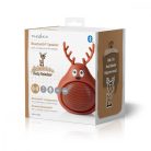 Bluetooth® hangszóró | Maximális akkumulátor lejátszási idő: 3 óra | Kézben Tartott Változat | 9 W | Mono | Beépített mikrofon | Összekapcsolható | Animaticks Rudy Reindeer | Barna