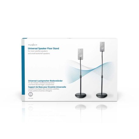 Hangszóró: Mount | A következő típusokkal kompatibilis:: Univerzális | Álló | 4.5 kg | Állítható Magasság | ABS / Acél | Fekete