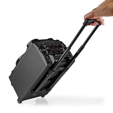 NEDIS Charge 6 Professszionális akkus hangfal Bluetooth® party hangszóró | 12kg Max akku idő: 6.5 óra | 120 W | Hordozó fogantyú | Party fények | Ekvalizer | Fekete