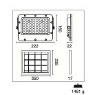 Floodlight lépcsők is napelemes 5W 800 lm 4000 K