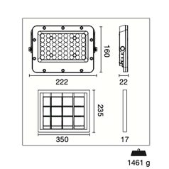 Floodlight lépcsők is napelemes 5W 800 lm 4000 K