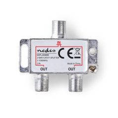   CATV Splitter | 5 - 1000 MHz | Beszúrási veszteség: 4.2 dB | Kimenő csatlakozók száma: 2 | 75 Ohm | Zinc