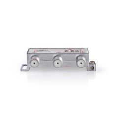  CATV Splitter | 5 - 1000 MHz | Beszúrási veszteség: 6.8 dB | Kimenő csatlakozók száma: 3 | 75 Ohm | Zinc Alloy