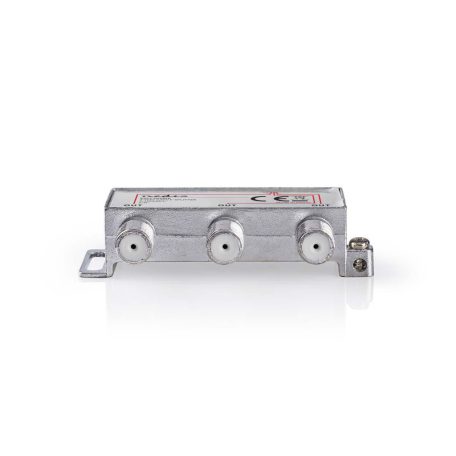 CATV Splitter | 5 - 1000 MHz | Beszúrási veszteség: 6.8 dB | Kimenő csatlakozók száma: 3 | 75 Ohm | Zinc Alloy