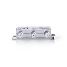 CATV Splitter | 5 - 1000 MHz | Beszúrási veszteség: 8.0 dB | Kimenő csatlakozók száma: 4 | 75 Ohm | Zinc Alloy
