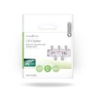 CATV Splitter | 5 - 1000 MHz | Beszúrási veszteség: 8.0 dB | Kimenő csatlakozók száma: 4 | 75 Ohm | Zinc Alloy