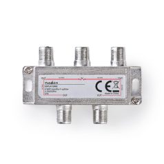   Műholdvevő elosztó | 5 - 2400 MHz | 11.5 dB | Bemenetek száma: 1 | Kimenő csatlakozók száma: 4 | Impedancia: 75 Ohm | Zinc | Ezüst