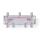 CATV Splitter | 5 - 1000 MHz | Beszúrási veszteség: 10.0 dB | Kimenő csatlakozók száma: 6 | 75 Ohm | Zinc
