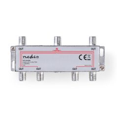   CATV Splitter | 5 - 1000 MHz | Beszúrási veszteség: 10.0 dB | Kimenő csatlakozók száma: 6 | 75 Ohm | Zinc