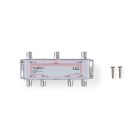 CATV Splitter | 5 - 1000 MHz | Beszúrási veszteség: 10.0 dB | Kimenő csatlakozók száma: 6 | 75 Ohm | Zinc