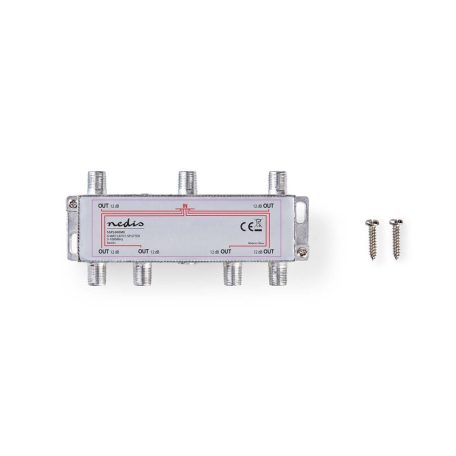 CATV Splitter | 5 - 1000 MHz | Beszúrási veszteség: 10.0 dB | Kimenő csatlakozók száma: 6 | 75 Ohm | Zinc