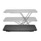 Home SST 01 ülő-álló asztali munkahely, minőségi MDF alapanyag, nagy szilárdságú acélváz, 5 magasságbeállítás, benyomható fogantyú, 67x47cm