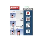 STRAUS Boxer Straus Boxer Nagy teljesítményű búvárszivattyú 7500l/h szennyvíz szivattyú, búvárszivattyú 1200 W, 7500 l/h kapacitással - ST/DWP1200-856 var-7100